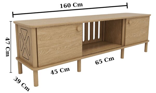 TV stolek/skříňka Otano (dub). Akce -15%
