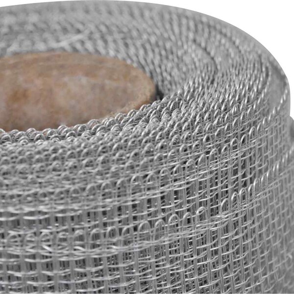 Síť proti hmyzu hliník 100 x 1 000 cm stříbrná 141158