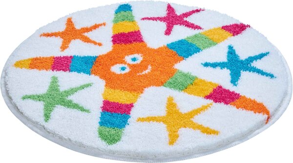 GRUND Koupelnová předložka COOL STARS modro-červená Rozměr: ø 100 cm