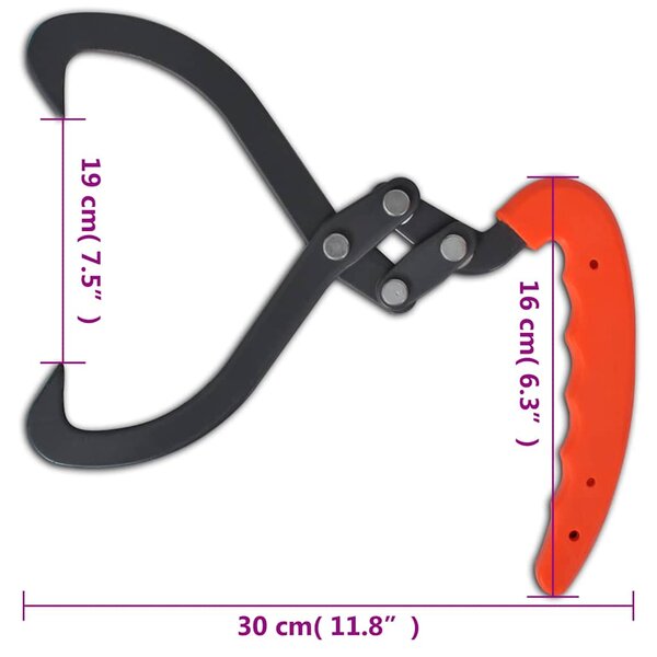 Kleště na klády s PVC rukojetí - 4 ks 141269