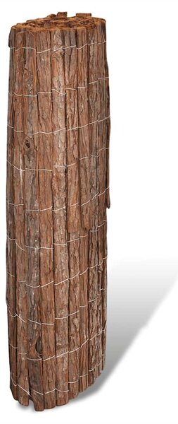 Zahradní plot z kůry 400 x 100 cm 141604