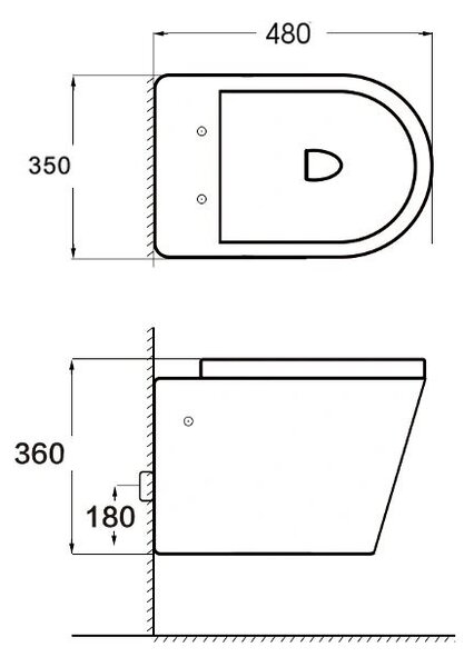 Mexen RICO Rimless, závěsná WC mísa se sedátkem + bidet, bílá, 30724000+35724800