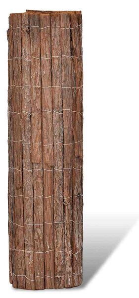 Zahradní plot z kůry 400 x 100 cm 141604