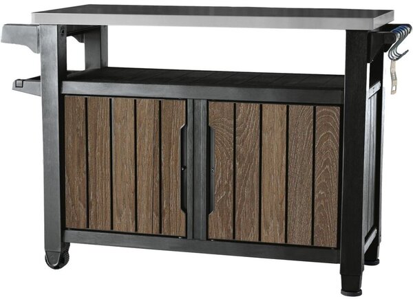 Unity XL Grilovací stůl 207 l, walnut KETER 263918