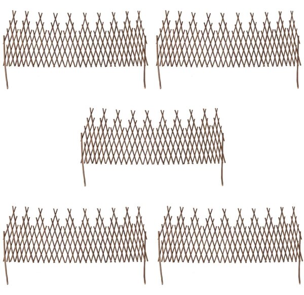 Vrbový plot s mřížovím 5 ks 170 x 37 cm 141620