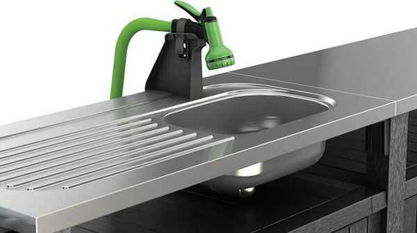 Unity Chef Grilovací stůl 415 l, walnut KETER 263920