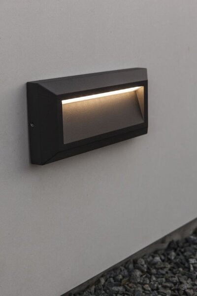 LUTEC 5191602118 HELENA nástěnné LED svítidlo 11W 4000K IP54 tmavá šedá