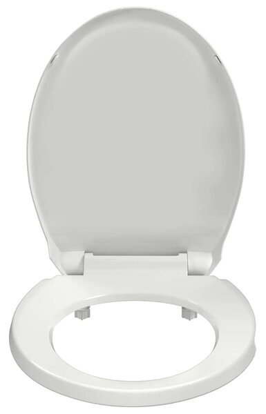 WC sedátko s pomalým sklápěním bílé oválné 141762
