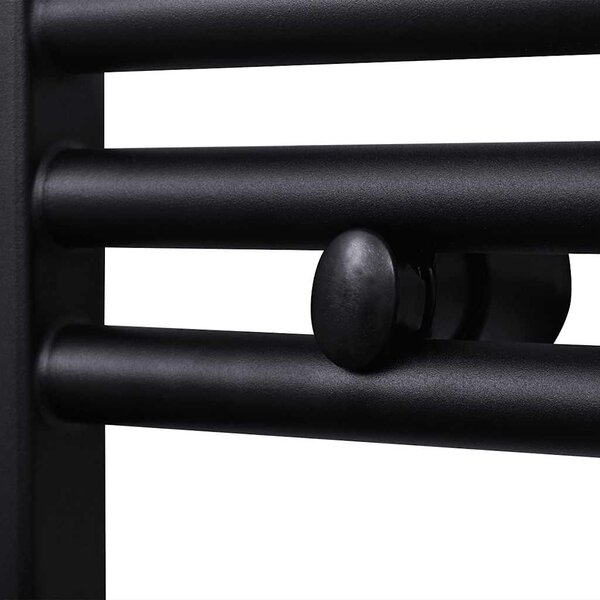 Černý žebříkový radiátor obloukový ústřední topení 500 x 1 160 mm 141915