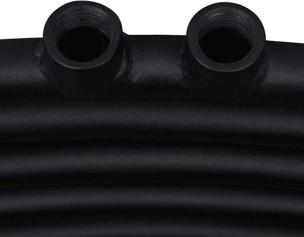 Černý žebříkový radiátor obloukový ústřední topení 500 x 1 160 mm 141915