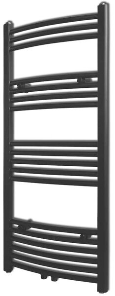 Černý žebříkový radiátor obloukový ústřední topení 500 x 1 160 mm 141915