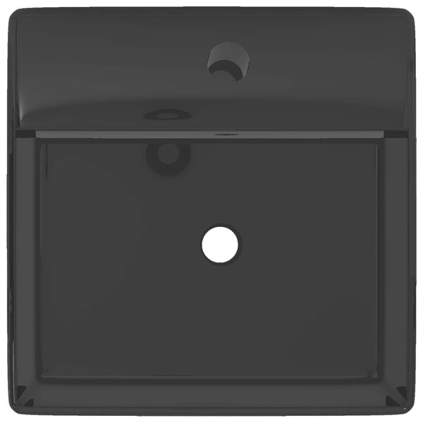 Keramická umyvadlová baterie do koupelny /přepadový otvor Black Square 141922