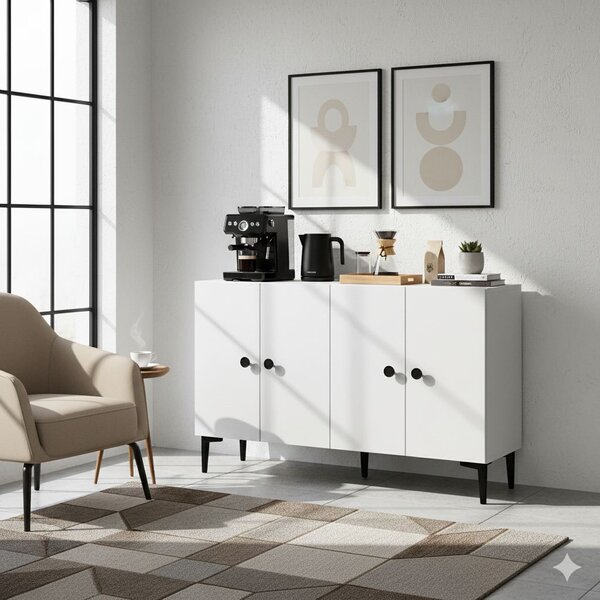 Skříňka Paella 120 (bílá). Akce -19%