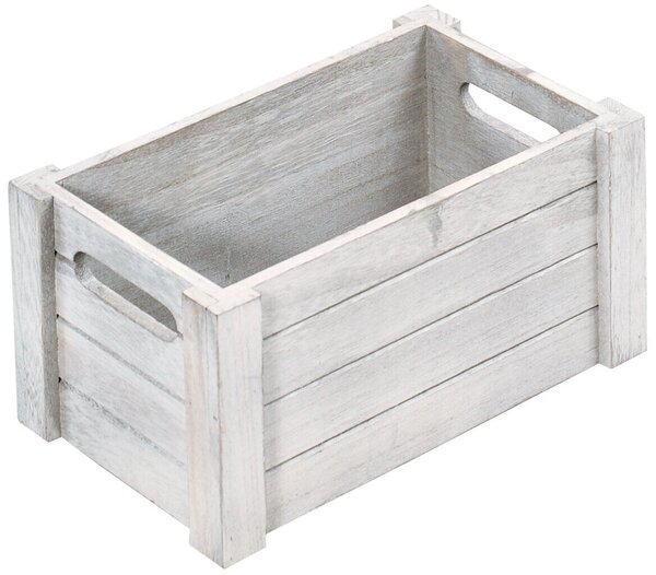 Úložný box 30,5 x 20,5 x 16 cm, topolová překližka, antická bílá KESPER 66451