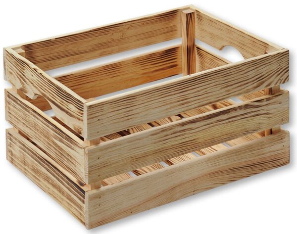 Úložný stohovatelný box 40 x 30 x 23 cm, borovicové dřevo KESPER 69604