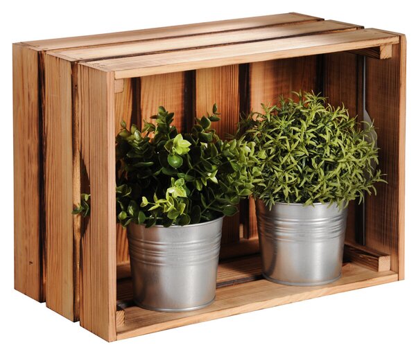 Úložný stohovatelný box 40 x 30 x 23 cm, borovicové dřevo KESPER 69604