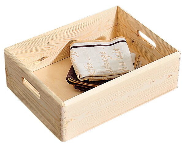 Úložný box 40 x 30 x 14 cm, borovicové dřevo KESPER 69500