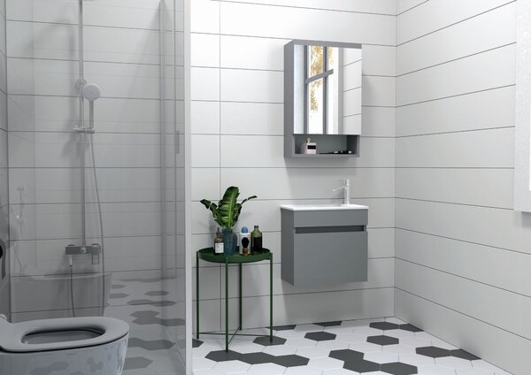 Koupelnová sestava Piccadilly (šedá). Akce -20%