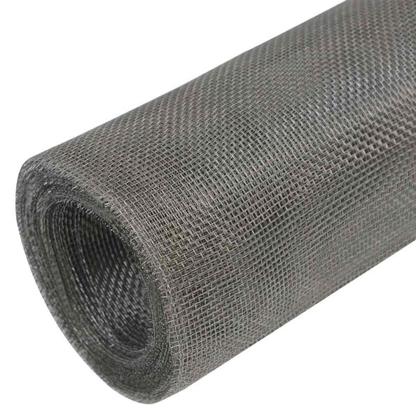 Drátěné ploty 100 x 1000 cm Nerezová ocel 304 Stříbrná 142259