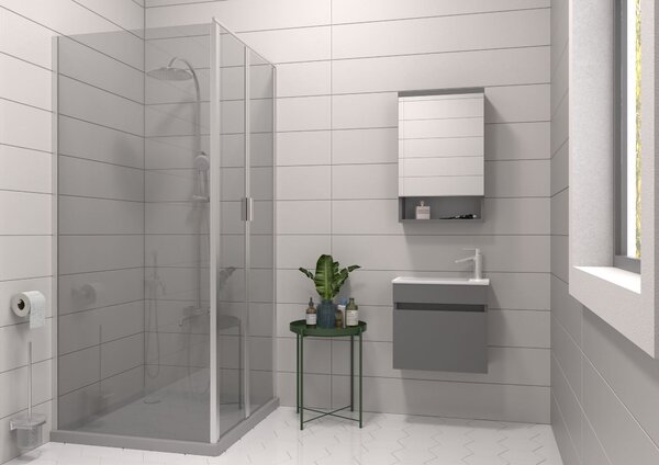 Koupelnová sestava Piccadilly (šedá). Akce -20%