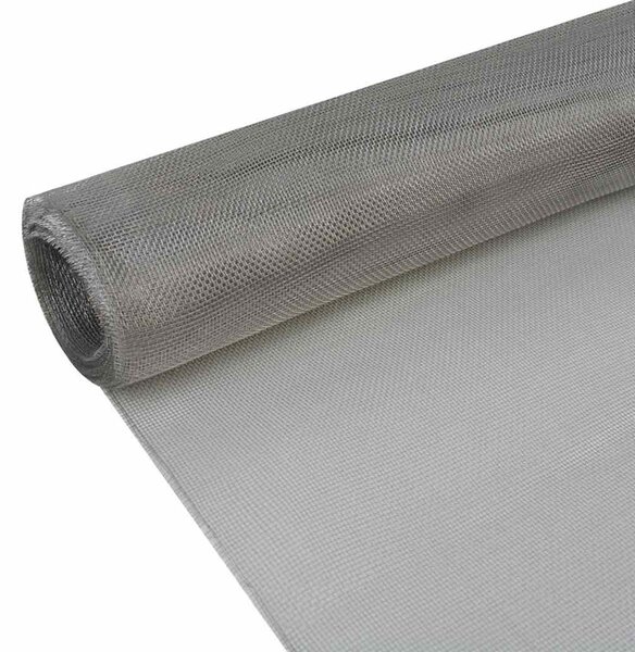 Drátěné ploty 100 x 1000 cm Nerezová ocel 304 Stříbrná 142259