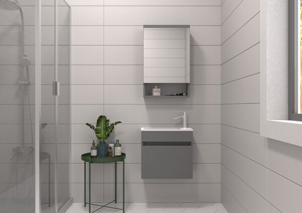 Koupelnová sestava Piccadilly (šedá). Akce -20%