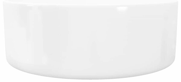 Umyvadlo kulaté keramické bílé 40x15 cm 142342