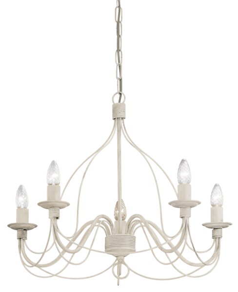 Závěsné svítidlo / Luster Ideal lux 005881 CORTE SP5 BIANCO ANTICO 5xE14 40W