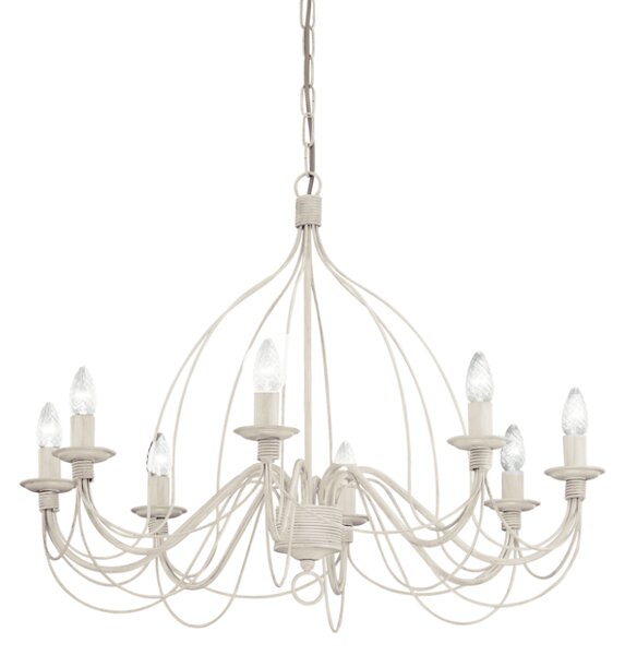 Závěsné svítidlo / Luster Ideal lux 005898 CORTE SP8 BIANCO ANTICO 8xE14 40W