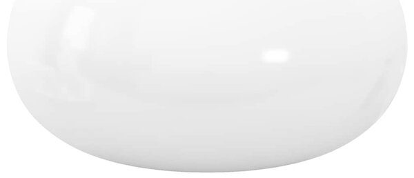 Umyvadlo kulaté keramické bílé 40 x 15 cm 142340