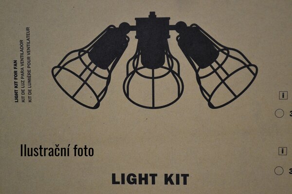 Světelný kit FARO 33716 bílý pro stropní ventilátor FARO YAKARTA