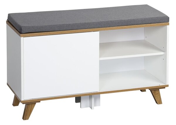 Botník s podsedákem 77 x 30 x 48 cm, bílý KESPER 15942