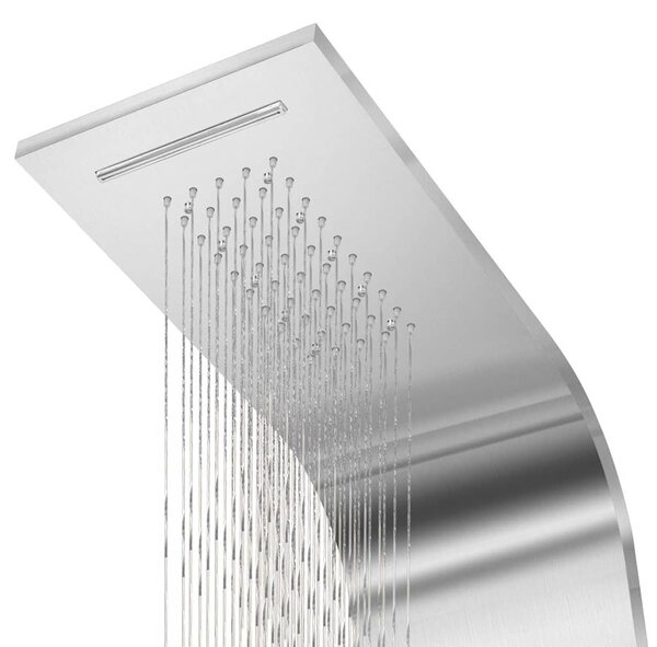 Sprchový panel set nerezová ocel zaoblený 142370