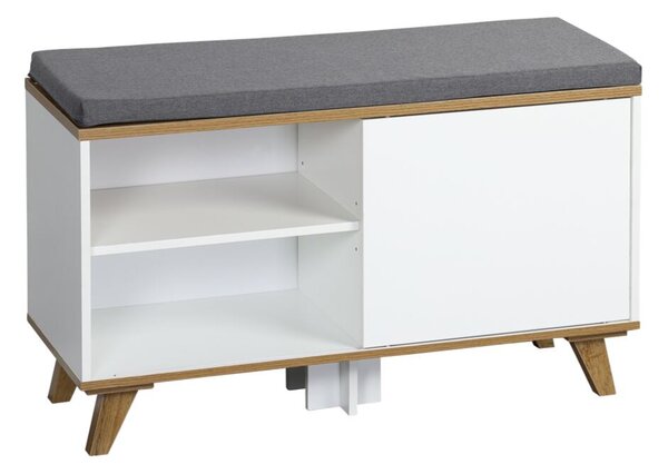 Botník s podsedákem 77 x 30 x 48 cm, bílý KESPER 15942