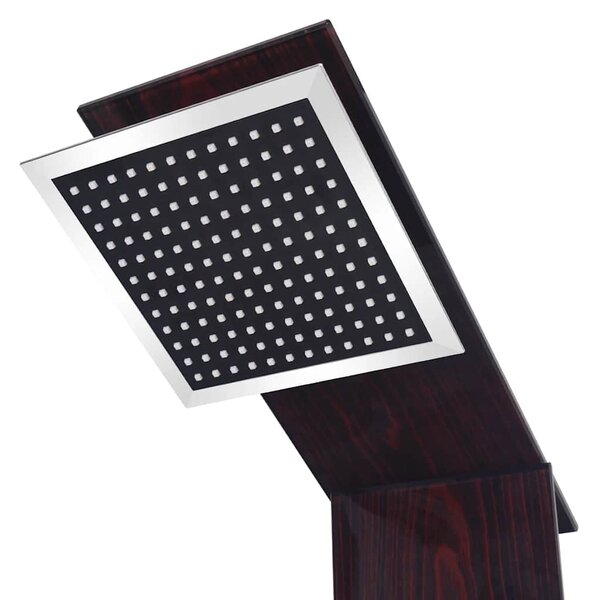 Sprchový panel set sklo hnědý 142374