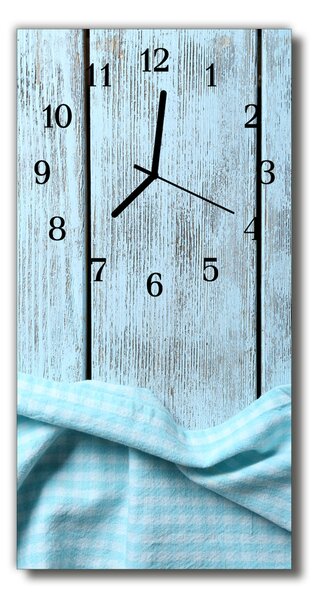 Nástěnné hodiny vertikální Modré dřevo 30x60 cm