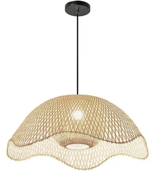 Toolight Natural, závěsné svítidlo 1xE27 APP1633-1CP, černá-hnědá, OSW-05105