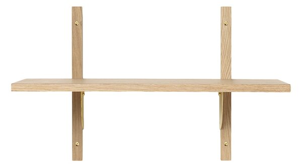 FERM LIVING Police Sector Single, Narrow, Natural Oak, Černá