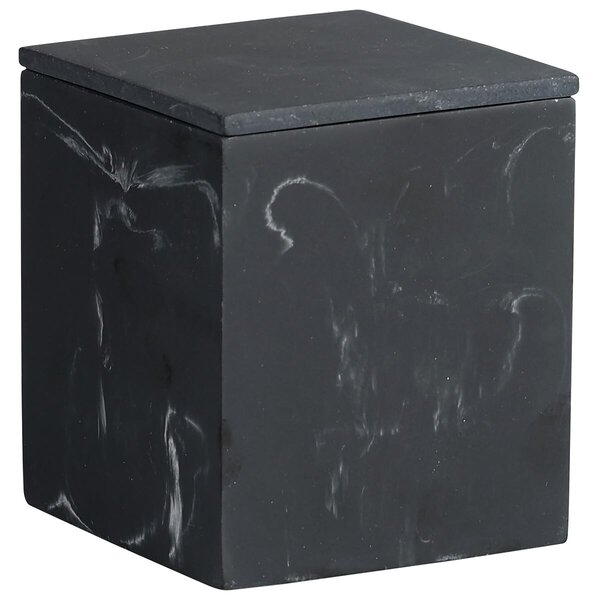 Úložný box 10,5 x 8,5 x 8,5 cm, pryskyřice, černá KESPER 38603