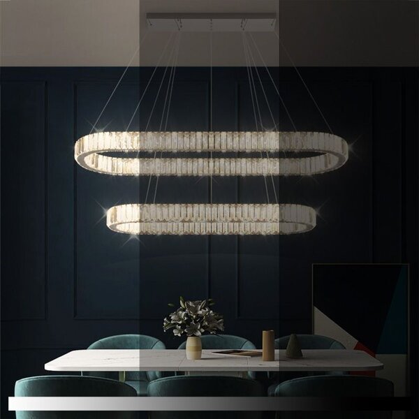 Toolight Toolight, LED stropní svítidlo 100x39 cm, 72W, APP1546-CP2, chromová, OSW-05475