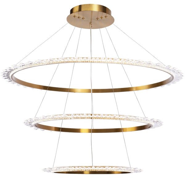 Toolight Závěsné designové osvětlení CRYSTAL LED + dálkové ovládání APP1609-3C Gold