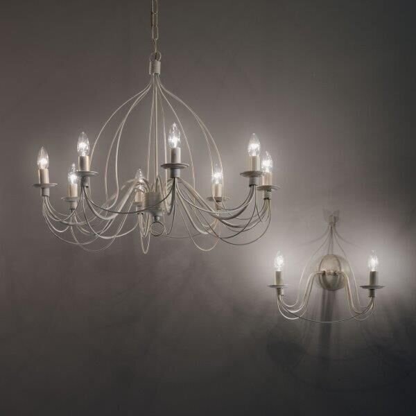 Nástěnné svítidlo Ideal lux 028460 CORTE AP2 BIANCO ANTICO 2xE14 40W