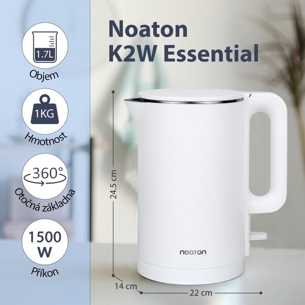 Noaton Noaton® K2W Essential, rychlovarná konvice (Rozbaleno)