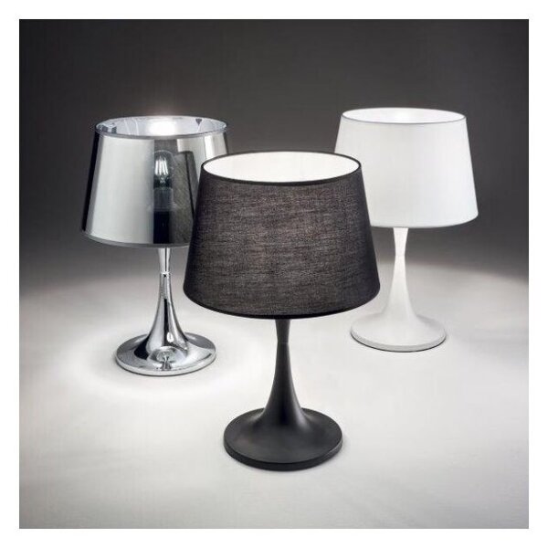 Stolní lampa Ideal lux 110554 LONDON TL1 SMALL NERO 1xE27 60W