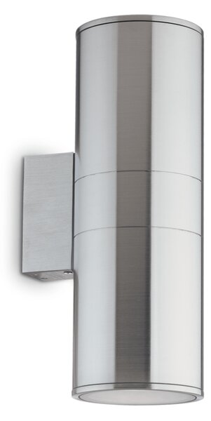 Exteriérové ​​nástěnné svítidlo Ideal lux 033020 GUN AP2 BIG ALLUMINIO 2xE27 60W IP54 IP54