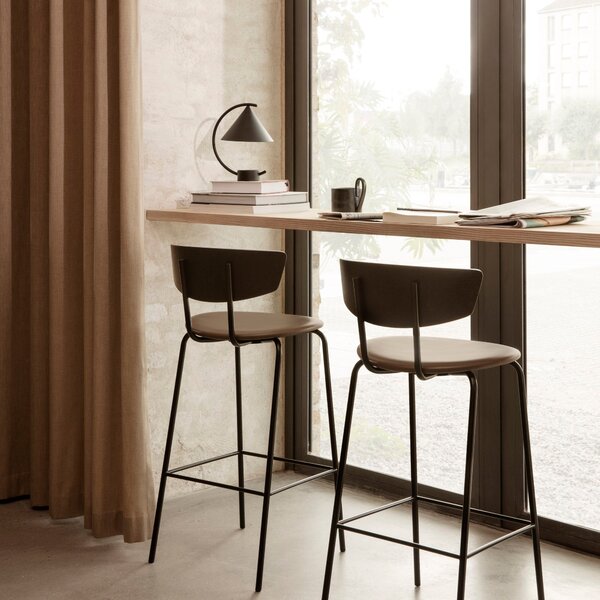 FERM LIVING Barová židle Herman Counter, Black