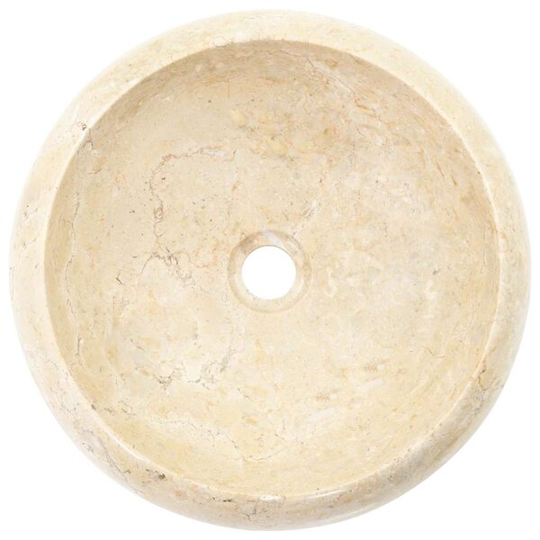 Umyvadlo 40 x 12 cm mramor krémové 142767