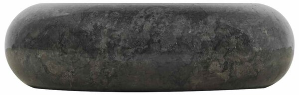 Umyvadlo 40 x 12 cm mramor černé 142766
