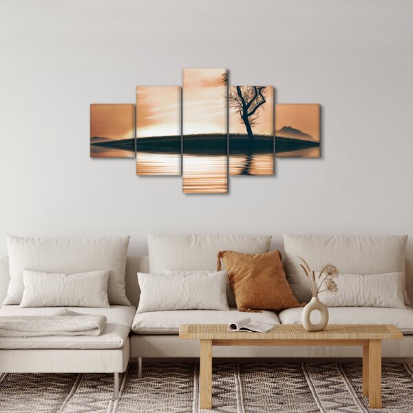 Obraz stromu na ostrově (125x70 cm)