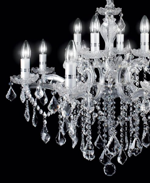 Závěsné svítidlo / Luster Ideal lux 035604 FLORIAN SP12 CROMO 12xE14 40W